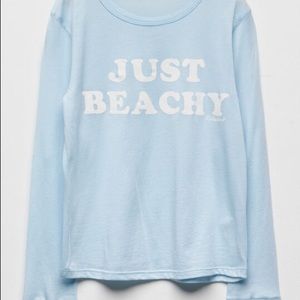 COPY - billabong just beachy light blue girls tee